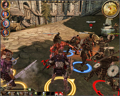 Youll soon notice that getting rid of the mercenaries didnt fully resolve the problem, because as soon as you use Denerim map to travel between locations youll trigger a random encounter - Denerim - Pearls before swine | Denerim - Denerim - Dragon Age: Origins Game Guide