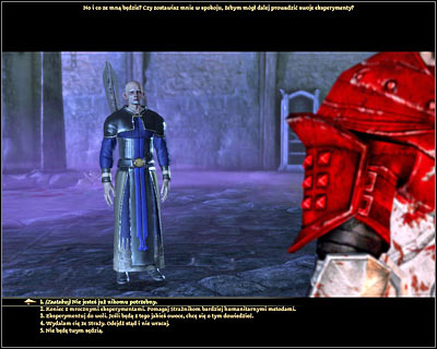 If youve chosen Avernus to be your ally you can decide what to do with the mage - DLC - Wardens Keep - Soldiers peak - DLC - Wardens Keep - Dragon Age: Origins Game Guide
