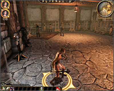 Be careful, because a new guard will attack you while trying to leave this room - A Day for celebration - Origin story: City elf - Elven alienage (Prologue) - Dragon Age: Origins Game Guide