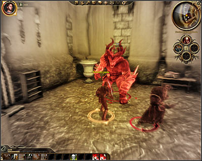 When youll arrive at the second circle (M37, 4) youll probably notice that an ogre is standing nearby, so be very careful - Lost in dreams | Main quests - Main quests - Dragon Age: Origins Game Guide