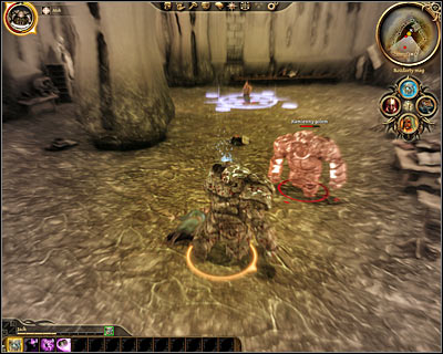 Defeating all the monsters in this room will allow you to talk to the cursed dreamer (M39, 6) and hell teach you how to transform yourself into a golem - Lost in dreams | Main quests - Main quests - Dragon Age: Origins Game Guide