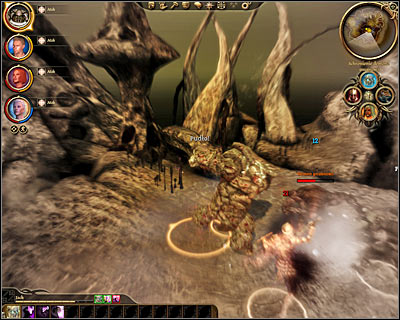 Ignore the initial health bar seen near the main boss, because each time hes lost enough health hell regenerate and reappear in a different form - Lost in dreams | Main quests - Main quests - Dragon Age: Origins Game Guide
