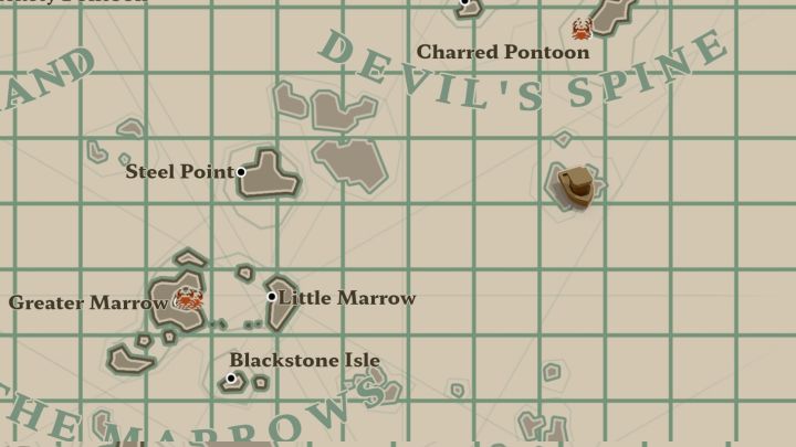 Das Sammeln dieser Karte ist komplizierter – beginnen Sie mit dem Besuch einer kleinen Insel nordöstlich von The Marrows und südlich von Devil's Spine – Dredge: All Messages-Karte – Secrets and Collectibles – Dredge Guide