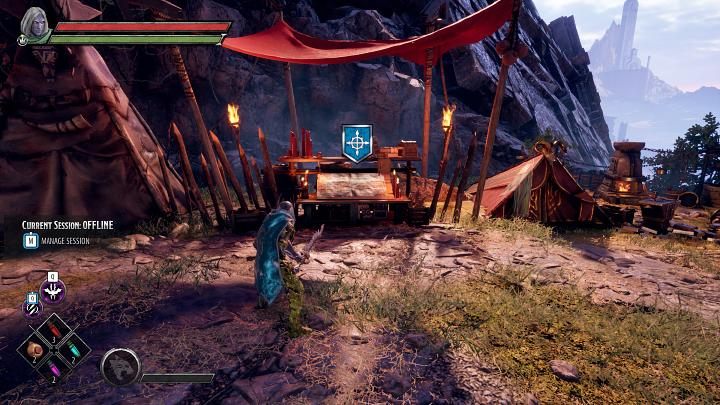 After interacting with the world map in Dungeons & Dragons Dark Alliance, you will be able to choose the mission you want to do - Dark Alliance: Kelvins Cairn Camp - Basics - Dark Alliance Guide