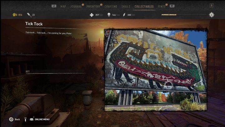 This graffiti is hard to notice because it was created on a billboard - Dying Light 2: Graffiti Tags (Houndfield) - list of all - Houndfield - Dying Light 2 Guide