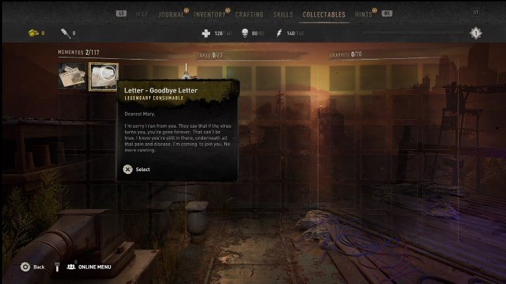 After you finish exploring the house, you'll proceed to the garden - Dying Light 2: Mementos (Prologue) - list of all - Prologue - Dying Light 2 Guide