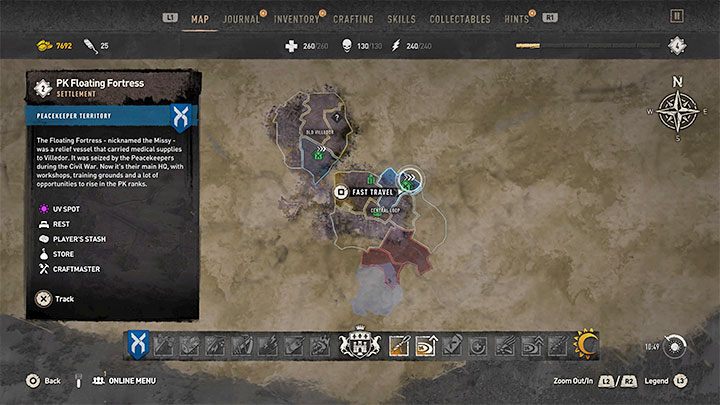 When you hand over a facility to a faction in the district, you can find its unique objects (traps or parkour), and safe zones will also appear - Dying Light 2: Factions and city alignment - Basics - Dying Light 2 Guide