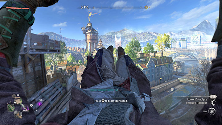 The paraglider is initially at level 1, but you can upgrade this gadget up to level 3 - Dying Light 2: Paraglider - how to unlock and use? - Exploration - Dying Light 2 Guide