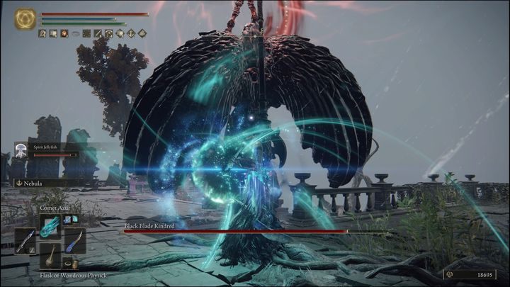 When the Black Blade Kindred leaves, change your fighting style and spells - Elden Ring: Black Blade Kindred - boss, how to beat? - Greyoll Dragon Barrows - Elden Ring Guide