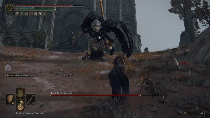 It is worth using the environment - or more precisely, the difference in height - Elden Ring: Black Blade Kindred - boss, how to beat? - Greyoll Dragon Barrows - Elden Ring Guide