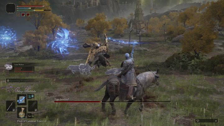 A much better idea will be to use spells that last a bit longer, such as the starting spell of the Prisoner class - Magic Glintblade - Elden Ring: Tree Sentinel - boss, how to beat? - Limgrave - Elden Ring Guide