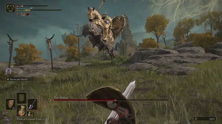 Keep your distance when you see the Tree Sentinel jump into the air - Elden Ring: Tree Sentinel - boss, how to beat? - Limgrave - Elden Ring Guide