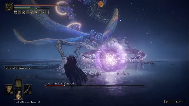 The second part of the fight looks the same as the first one - the only difference is the attack (teleport and meteor shower) - Elden Ring: Astel, Naturalborn of the Void - boss, how to beat? - Lake of Decay - Elden Ring Guide