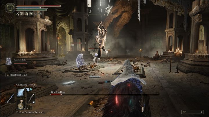 If you kill one of the bosses, you will have some time before the next one appears - Elden Ring: Godskin Duo - boss, how to defeat? - Crumbling Farum Azula - Elden Ring Guide