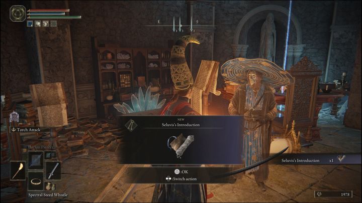 After you've finished the Ranni quest, go see Seluvis - Elden Ring: Ashes of War and Spirit Ashes (Liurnia of the Lakes)- list of all - Liurnia of the Lakes - Elden Ring Guide