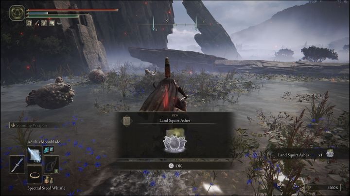 Travel to the marked area - Elden Ring: Ashes of War and Spirit Ashes (Liurnia of the Lakes)- list of all - Liurnia of the Lakes - Elden Ring Guide
