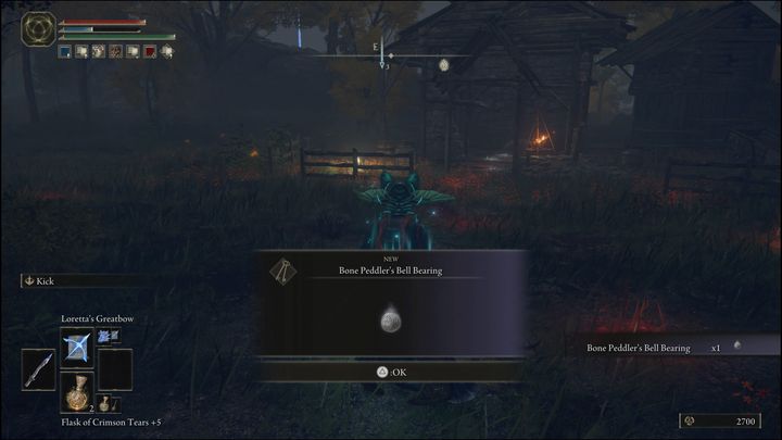For defeating the second version of the boss, located in Liurnia of the Lakes, you will receive Meat Peddler's Bell Bearing and 6,000 Runes - Elden Ring: Bell Bearing Hunter - boss, how to beat? - Stormhill - Elden Ring Guide