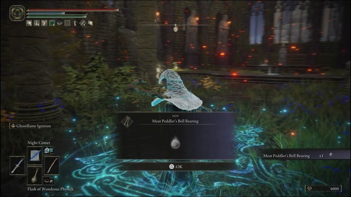 For defeating the boss version located in the Altus Plateau, you will receive Medicine Peddler's Bell Bearing and 20,000 Runes - Elden Ring: Bell Bearing Hunter - boss, how to beat? - Stormhill - Elden Ring Guide