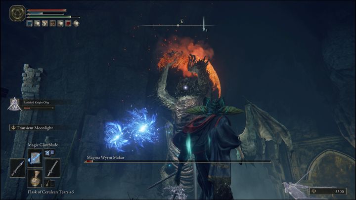 When the boss's health drops below 50%, he will start fighting on two legs - Elden Ring: Magma Wyrm Makar - boss, how to beat? - Liurnia of the Lakes - Elden Ring Guide