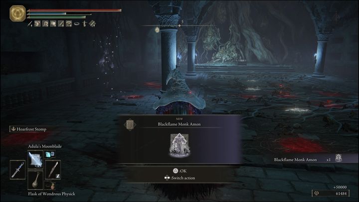 For defeating the second version of the boss, you will receive the Blackflame Monk Amon and 50,000 Runes - Elden Ring: Mimic Tear - boss, how to beat? - Siofra River - Elden Ring Guide