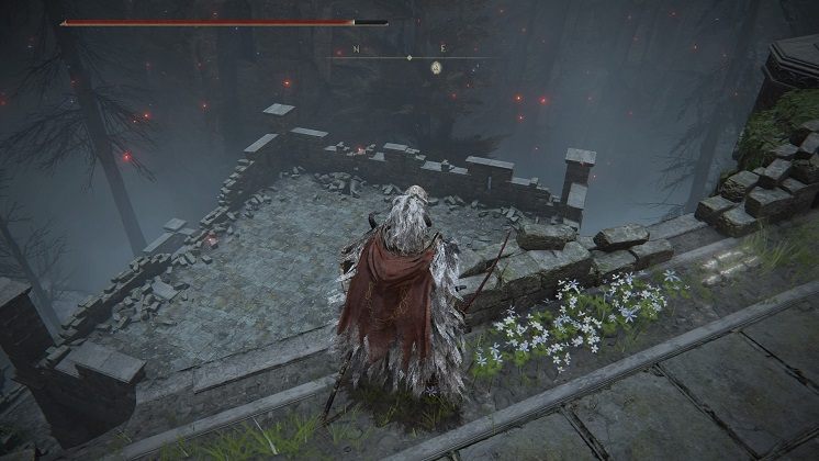 Before reaching the end of the wall, look to the left at its damaged section - Elden Ring: Legendary Armaments - list - Trophy Guide - Elden Ring Guide