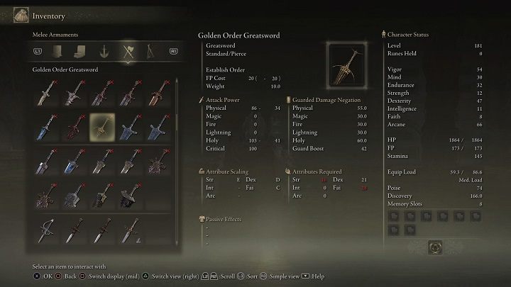 Weapon Type: Greatsword - Elden Ring: Legendary Armaments - list - Trophy Guide - Elden Ring Guide