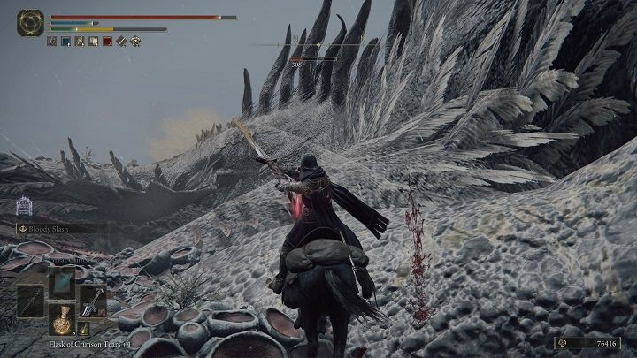 Stand before the dragon's hind leg and tail and start patiently attacking - Elden Ring: Legendary Sorceries and Incantations - Trophy Guide - Elden Ring Guide
