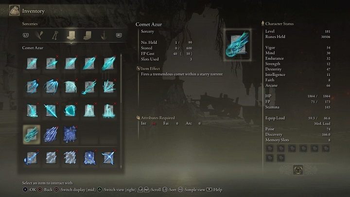 Type of spell: Sorcery - Elden Ring: Legendary Sorceries and Incantations - Trophy Guide - Elden Ring Guide