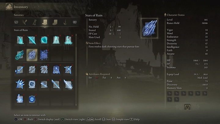 Type of spell: Sorcery - Elden Ring: Legendary Sorceries and Incantations - Trophy Guide - Elden Ring Guide