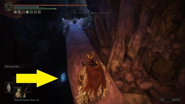 As you're exploring the hideaway and moving along the large crystals, you'll spot a seal below you must head to - Elden Ring: Legendary Sorceries and Incantations - Trophy Guide - Elden Ring Guide