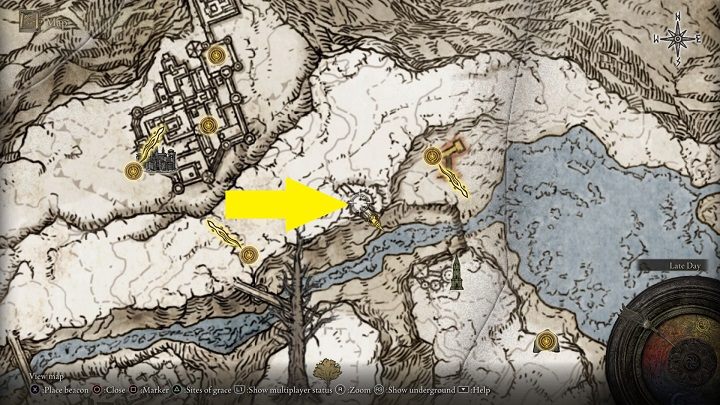You must head north-east, towards the damaged bridge - Elden Ring: Legendary Sorceries and Incantations - Trophy Guide - Elden Ring Guide