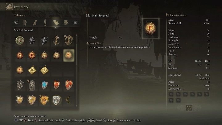 Item Effect: Significantly increases stats, but also damage taken - Elden Ring: Legendary Talismans - Trophy Guide - Elden Ring Guide