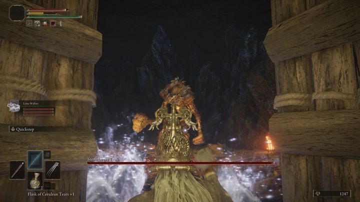 If you're forced to fight in melee it'll be much better to run between his legs and provoke a stomp attack which is easy to dodge - Elden Ring: Stonedigger Troll - boss, how to beat? - Limgrave - Elden Ring Guide