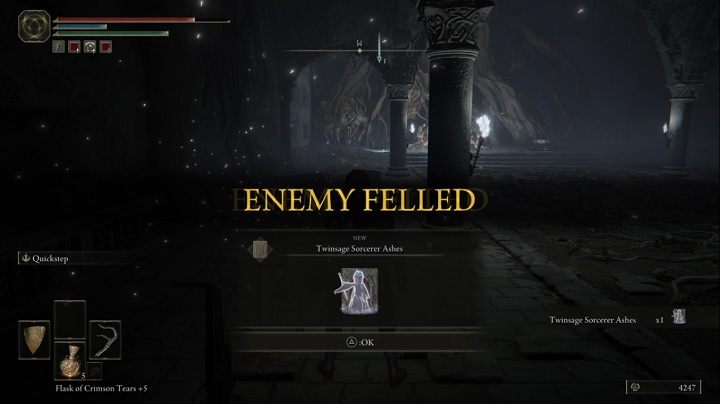 Defeating the Cemetery Shade will give you Twinsage Sorcerer Ashes - Elden Ring: Cemetery Shade - boss, how to beat? - Liurnia of the Lakes - Elden Ring Guide