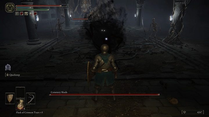 Naturally, you still need to watch out for the boss when eliminating the skeletons - Elden Ring: Cemetery Shade - boss, how to beat? - Liurnia of the Lakes - Elden Ring Guide