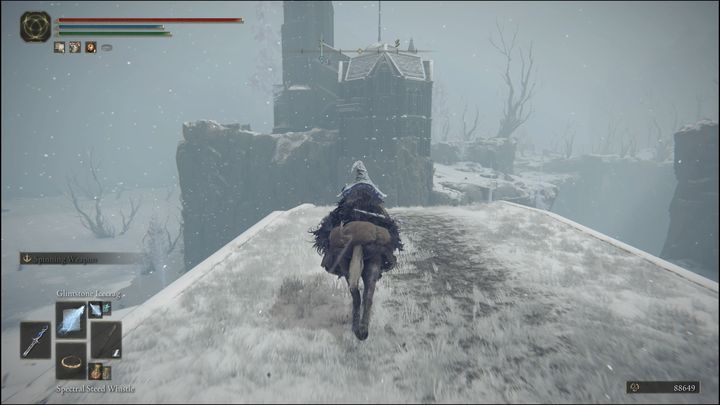 The road is there - it is simply invisible - Elden Ring: Sorceries and Incantations (Mountaintops of the Giants) - list of all - Mountaintops of the Giants region - Elden Ring Guide