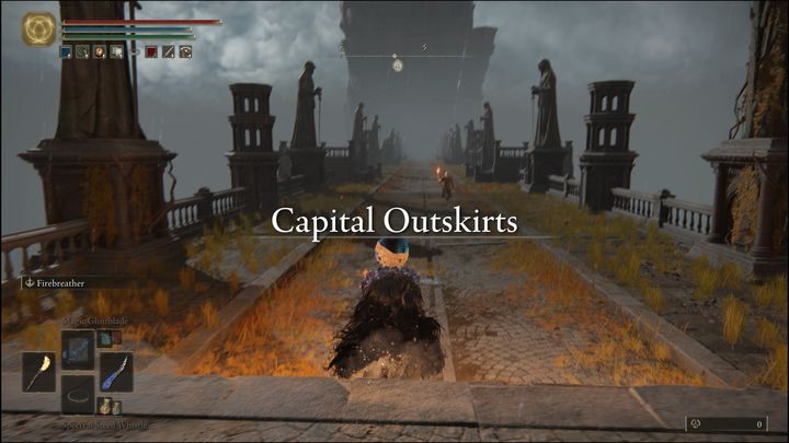 Instead of taking the elevator down to the Forbidden Lands, turn right and go to the walls - Elden Ring: Fell Twin - boss, how to defeat? - Leyndell, the royal capital - Elden Ring Guide