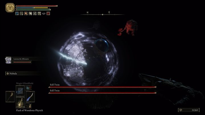 Then, when the boss is getting closer, cast a few quick spells at him, for example, Glimstone spells - Elden Ring: Fell Twin - boss, how to defeat? - Leyndell, the royal capital - Elden Ring Guide