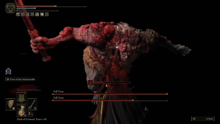 You will most likely be dealing with a Fell Twin wielding an ax first - Elden Ring: Fell Twin - boss, how to defeat? - Leyndell, the royal capital - Elden Ring Guide
