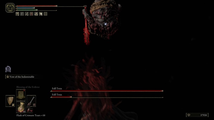 The Fell Twin also often makes a somersault and then falls to the ground - Elden Ring: Fell Twin - boss, how to defeat? - Leyndell, the royal capital - Elden Ring Guide