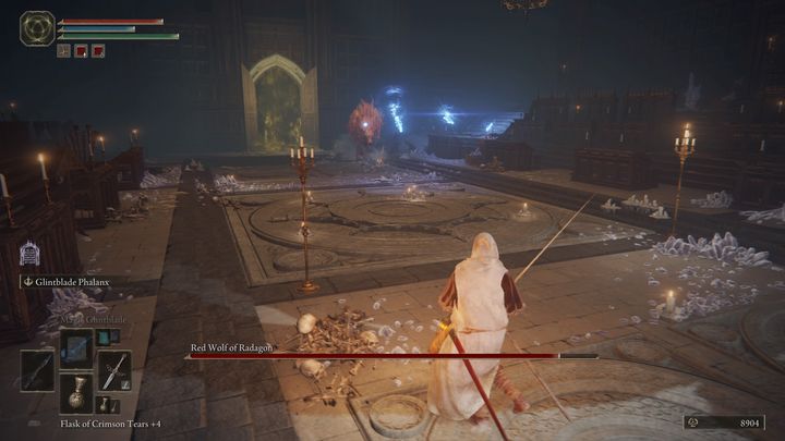 Watch out for the wolf's magic attacks - Elden Ring: Red Wolf of Radagon - boss, how to beat? - Liurnia of the Lakes - Elden Ring Guide