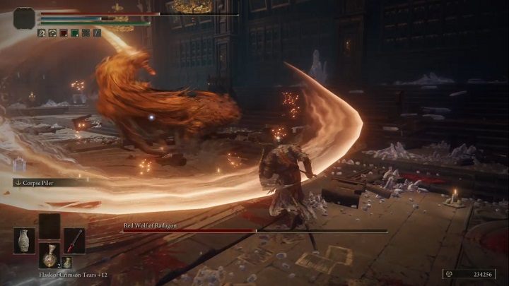 As for the rest of the magic attacks, watch out for the one that materializes in his mouth - Elden Ring: Red Wolf of Radagon - boss, how to beat? - Liurnia of the Lakes - Elden Ring Guide