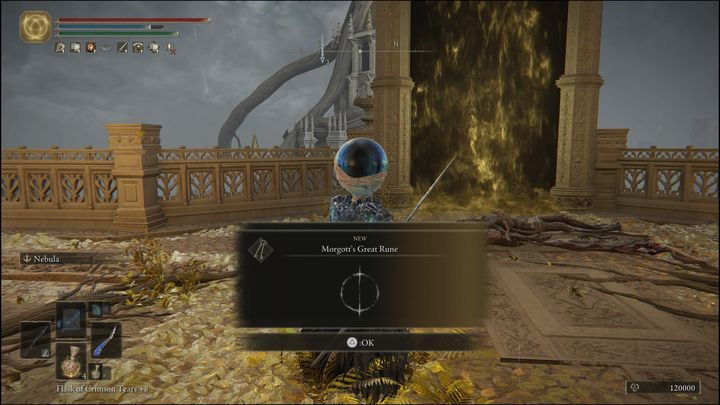 For defeating the Royal Knight Loretta, you will receive Runes (120,000), and for Morgott: Morgott's Great Rune and Remembrance of the Omen King - The Elden Ring: Morgott, The Omen King - boss, how to beat? - Leyndell, the royal capital - Elden Ring Guide