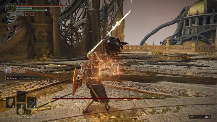 If you keep him at a greater distance, Margott will use his magic spear - The Elden Ring: Morgott, The Omen King - boss, how to beat? - Leyndell, the royal capital - Elden Ring Guide