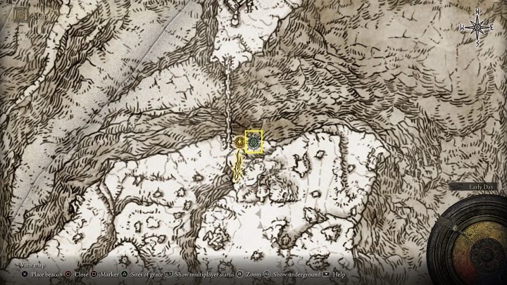 By heading north-east from the Grand Lift of Rold, you will soon reach a site of grace called Zamor Ruins - Elden Ring: Map fragments - list, where to find them - FAQ - Elden Ring Guide