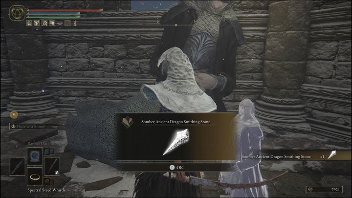 For completing the quest you will receive Somber Ancient Dragon Smithing Stone - Elden Ring: Latenna, the Albinauric - walkthrough - Quests - Elden Ring Guide