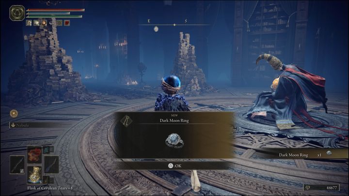 In it you will find Dark Moon Ring - Elden Ring: Ranni questline - walkthrough - Quests - Elden Ring Guide