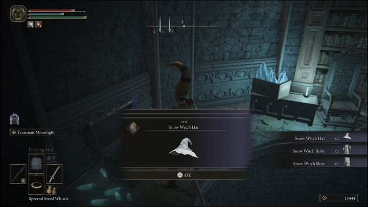 In addition, you will receive the Snow Witch Set - Elden Ring: Ranni questline - walkthrough - Quests - Elden Ring Guide
