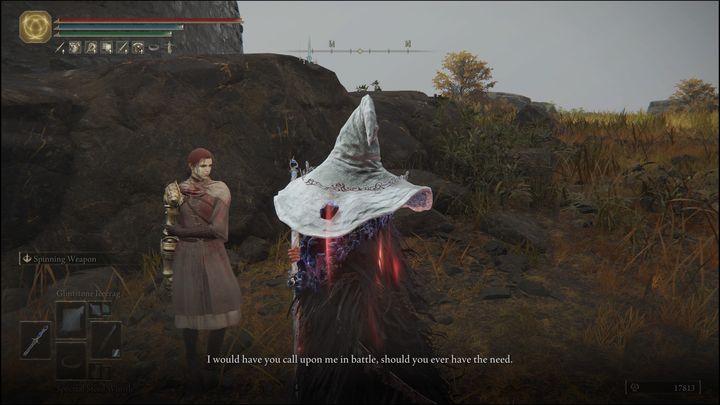 After a short conversation, Millicent will move to a different area again - Elden Ring: Millicent and Gowry questline - walkthrough - Quests - Elden Ring Guide