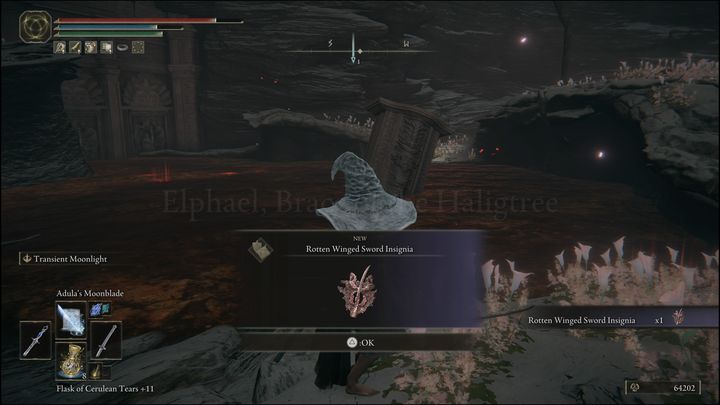If you've decided to help Millicent in the battle against the sisters, you'll be rewarded with Rotten WInged Sword Insignia talisman - Elden Ring: Millicent and Gowry questline - walkthrough - Quests - Elden Ring Guide